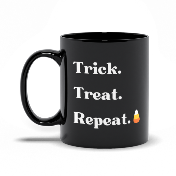 Trick Treat Repeat - Candy Corn & Jack-o-Lantern Halloween Cups