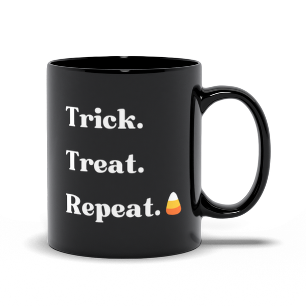 Trick Treat Repeat - Candy Corn & Jack-o-Lantern Halloween Cups