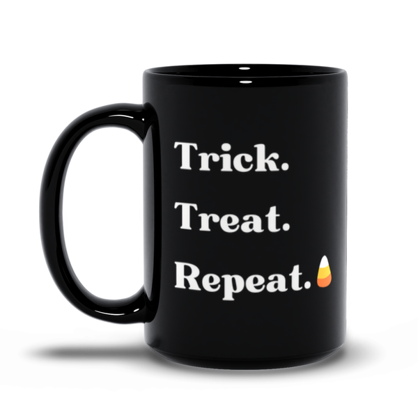 Trick Treat Repeat - Candy Corn & Jack-o-Lantern Halloween Cups