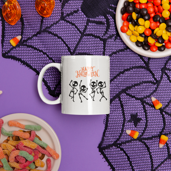 Dancing Skeletons Happy Halloween Cup