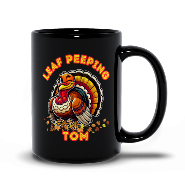 Leaf Peeping Tom - the Punny, Naughty, Leaf Peeper's Mug!