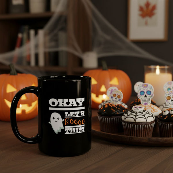 Okay Let’s Booo This – Spooky Cute Halloween Coffee Mug