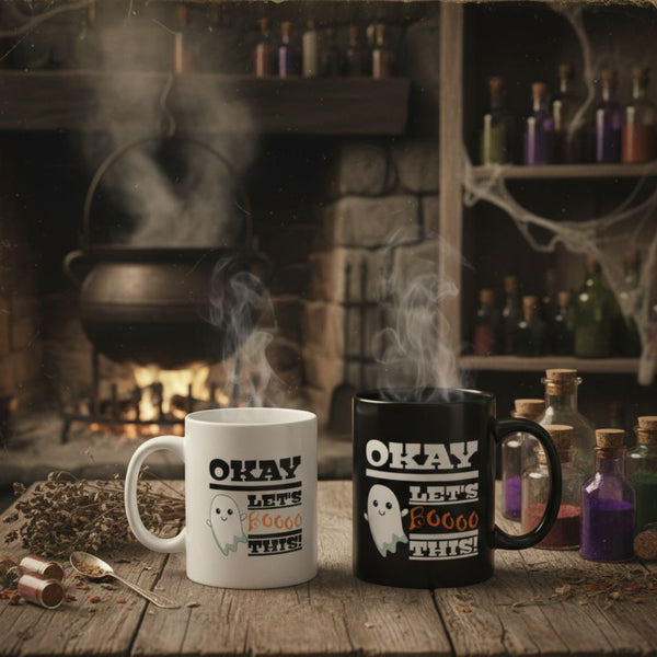 Okay Let’s Booo This – Spooky Cute Halloween Coffee Mug