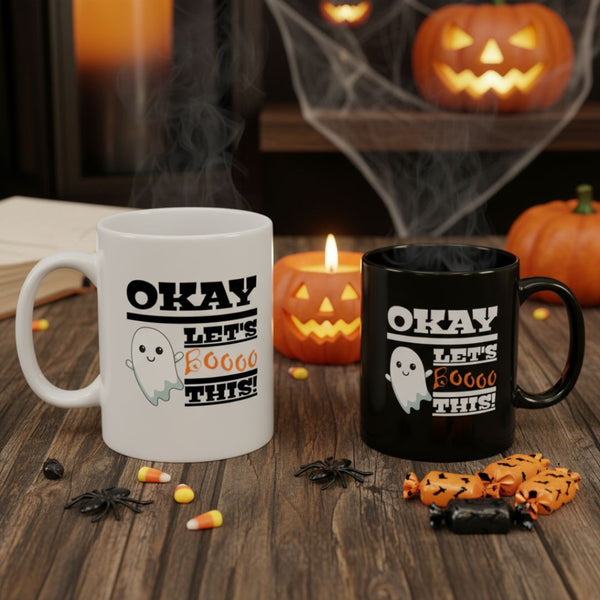 Okay Let’s Booo This – Spooky Cute Halloween Coffee Mug