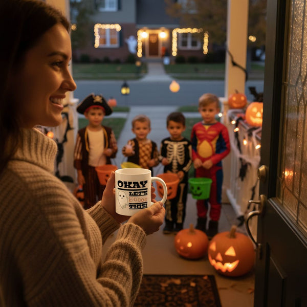 Okay Let’s Booo This – Spooky Cute Halloween Coffee Mug
