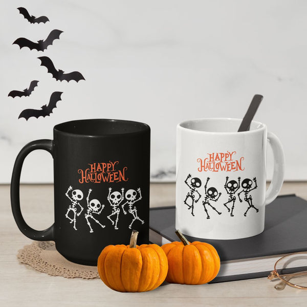 Dancing Skeletons Happy Halloween Cup