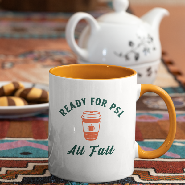 Ready for PSL All Fall Pumpkin Accent Coffee Cup