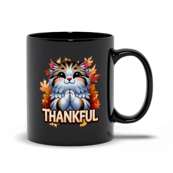 The Purrfectly Thankful Kitty Cup – Cute Fall Cat Gift Mug for Thanksgiving