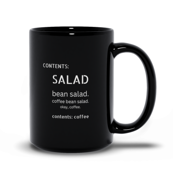 Contents: Coffee Salad Black Coffee Cup