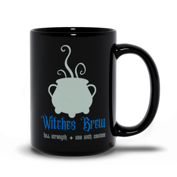 Witches' Brew Halloween Coffee Cup / Tea Cup in Black