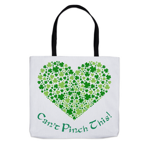 Can't Pinch This Irish Heart Full of Shamrocks Deluxe Tote