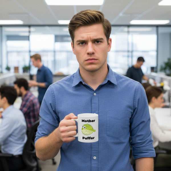 Mother Puffer – Cute & Cheeky Puffer Fish Pun Mug