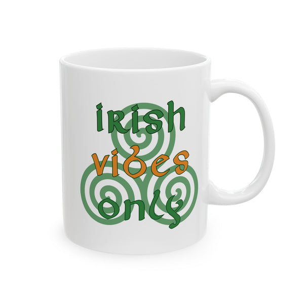 Irish Vibes Only Mug - Shamrock Heritage, Celtic Pride, Family Identity Gift