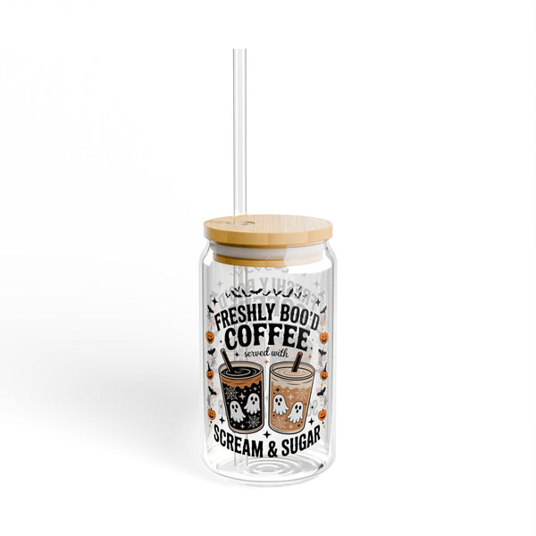 Freshly Boo’d Coffee Spooky Cute Iced Sipper Glass