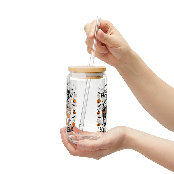 Freshly Boo’d Coffee Spooky Cute Iced Sipper Glass