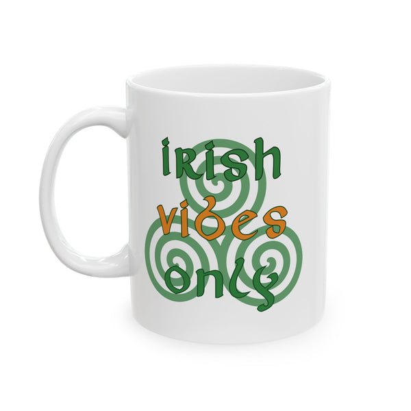 Irish Vibes Only Mug - Shamrock Heritage, Celtic Pride, Family Identity Gift