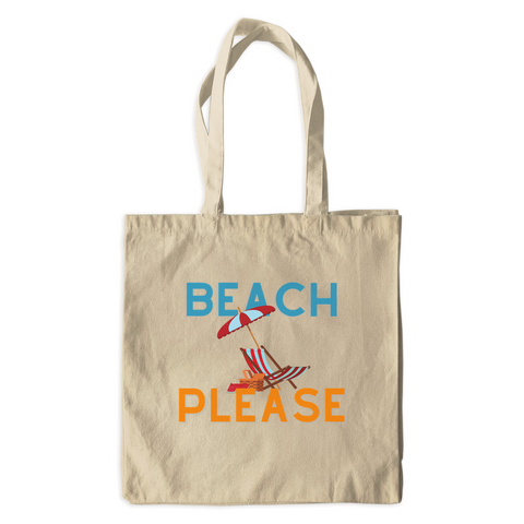 Canvas Tote Bag? Beach, Please!