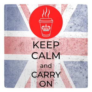 Keep Calm and Carry On (Coffee) Metal Magnet