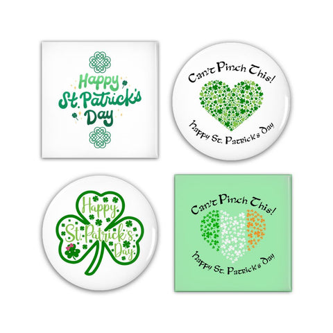 Can't Pinch This - Happy St. Patrick's Day Pin-Back Buttons