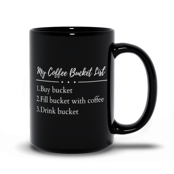 Coffee Bucket List - Black
