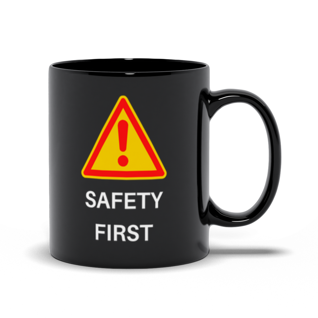 Safety First - Coffee First (Black)