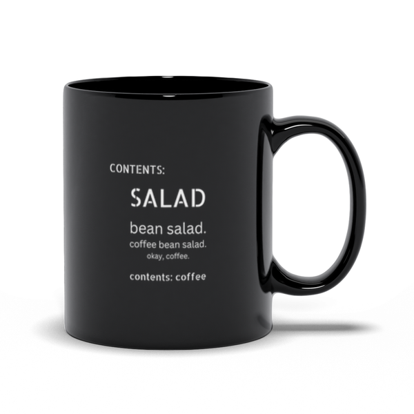 Contents: Coffee Salad Black Coffee Cup